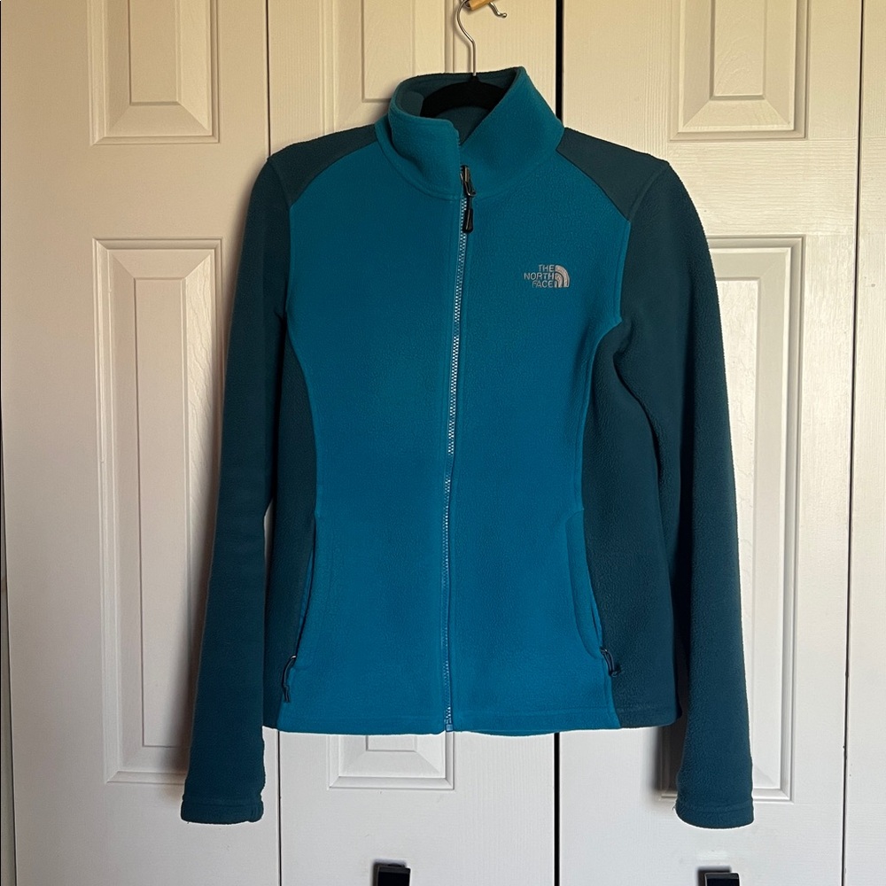 The North Face Women’s Dark Teal & Blue Full-Zip Fleece Jacket Women’s Small